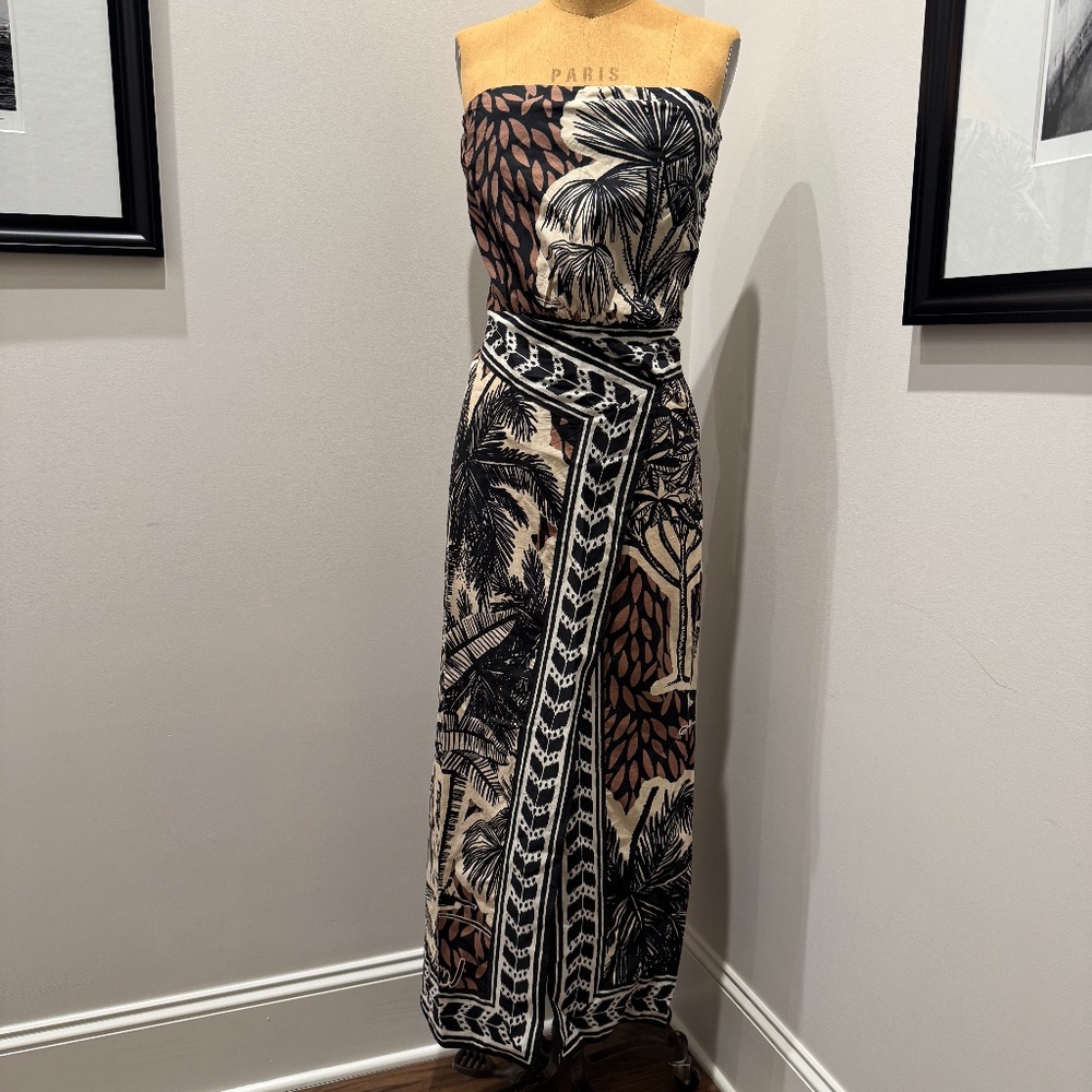 JOHANNA ORTIZ  $850 African Canopy Ankle Dress  NWT Size 8 - Picture 2 of 9